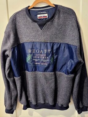Regatta Outdoor Sportsman Limited Edition Pullover Sweatshirt Gray Blue XL